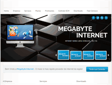 Tablet Screenshot of megabyteinternet.com.br